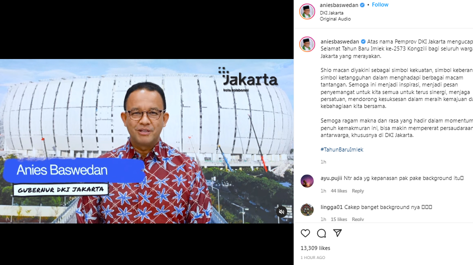 Ucap Selamat Imlek, Anies Baswedan Malah Disebut Radikal Bahkan Background Videonya Disorot, Kenapa?