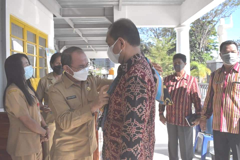 Plt Sekda Belu Sambut Rombongan Kaji Banding dari Kabupaten Sikka