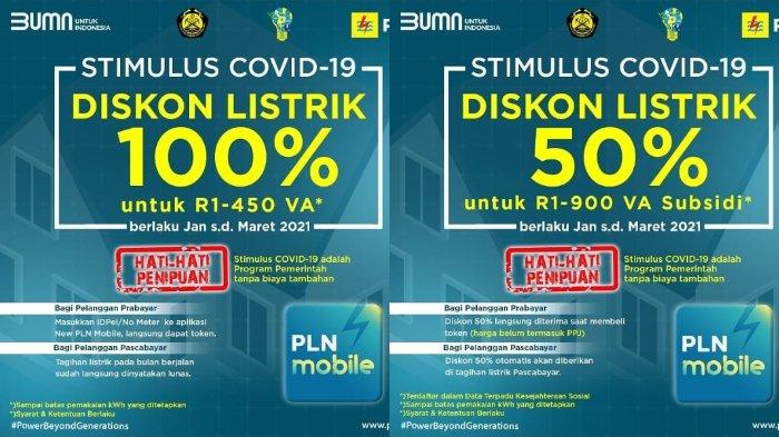 Cara Klaim Token Listriik Gratis Maret 2021 dan Diskon 50%, Pakai Lebih Tarif Sesuai Aturan Berlaku