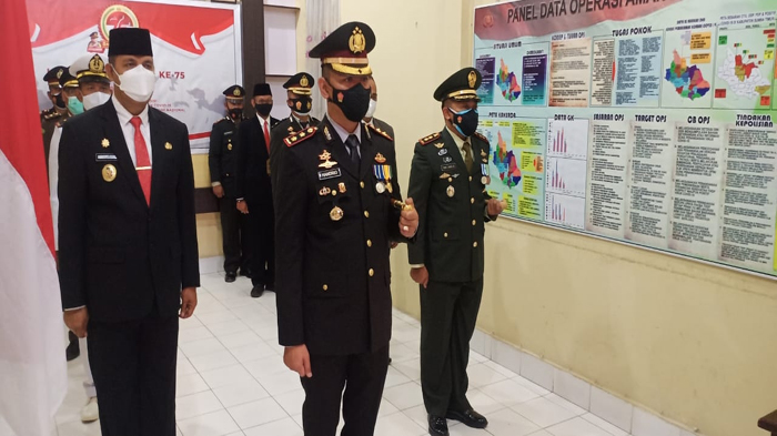 HUT ke -75 Bhayangkara Polres Sumba Timur Ikut Apel Secara Online