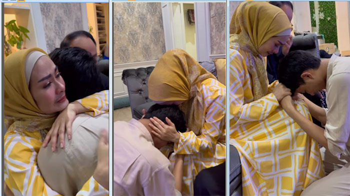 Iis Dahlia Berlinang Air Mata Saat Devano Berlutut dan Minta Maaf, Doa Sang Biduan Bikin Haru