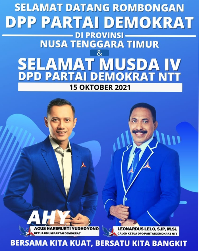 Leo Lelo Bulatkan Tekad Rebut Kursi Ketua DPD Demokrat NTT di Ajang Musda IV Besok