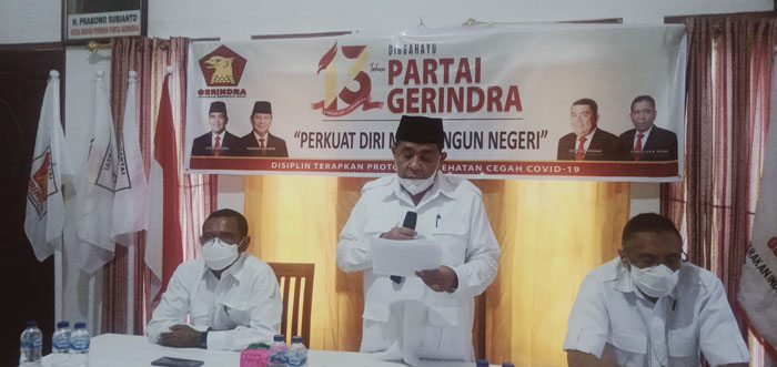Ini Pesan Esthon Fonay di Saat HUT ke-13 Partai Gerindra