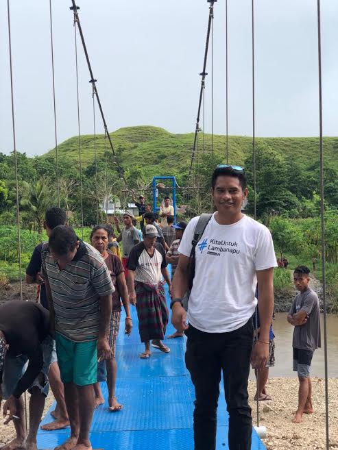 Pembangunan Jembatan Gantung Kiritana Sumba Timur Dengan 10.876 Orang Donasi