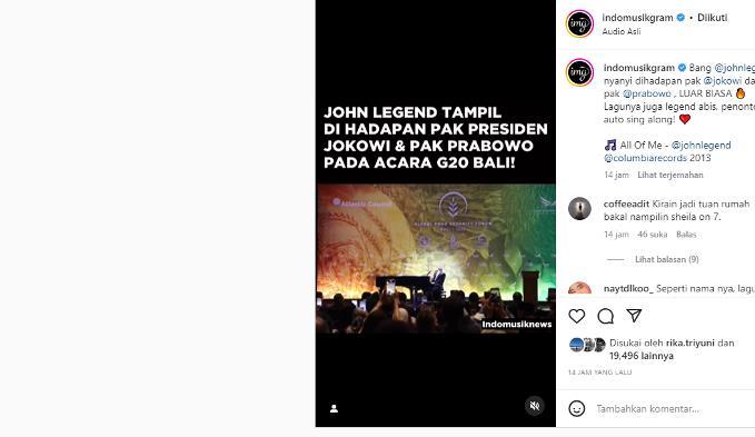 Video Viral Instagram, Jond Legend Tampil Di Hadapan Presiden Jokowi dan Pak Prabowo