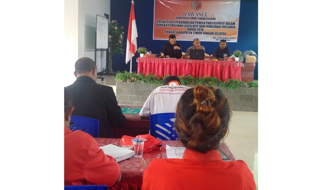 Kabupaten TTS Masih Rawan, Bawaslu Ajak Semua Komponen Awasi Pemilu 2019