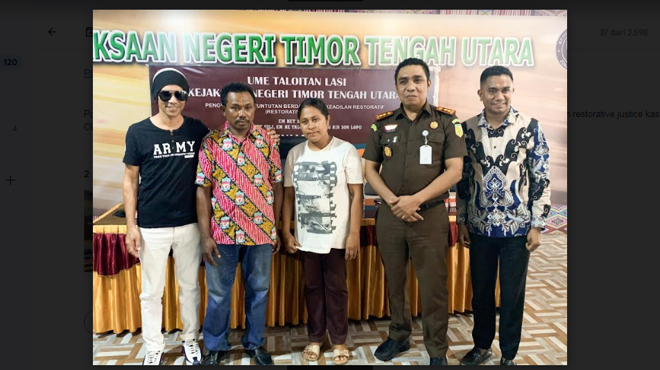 Kejari Timor Tengah Utara Terapkan Langkah Restorative Justice Kasus KDRT