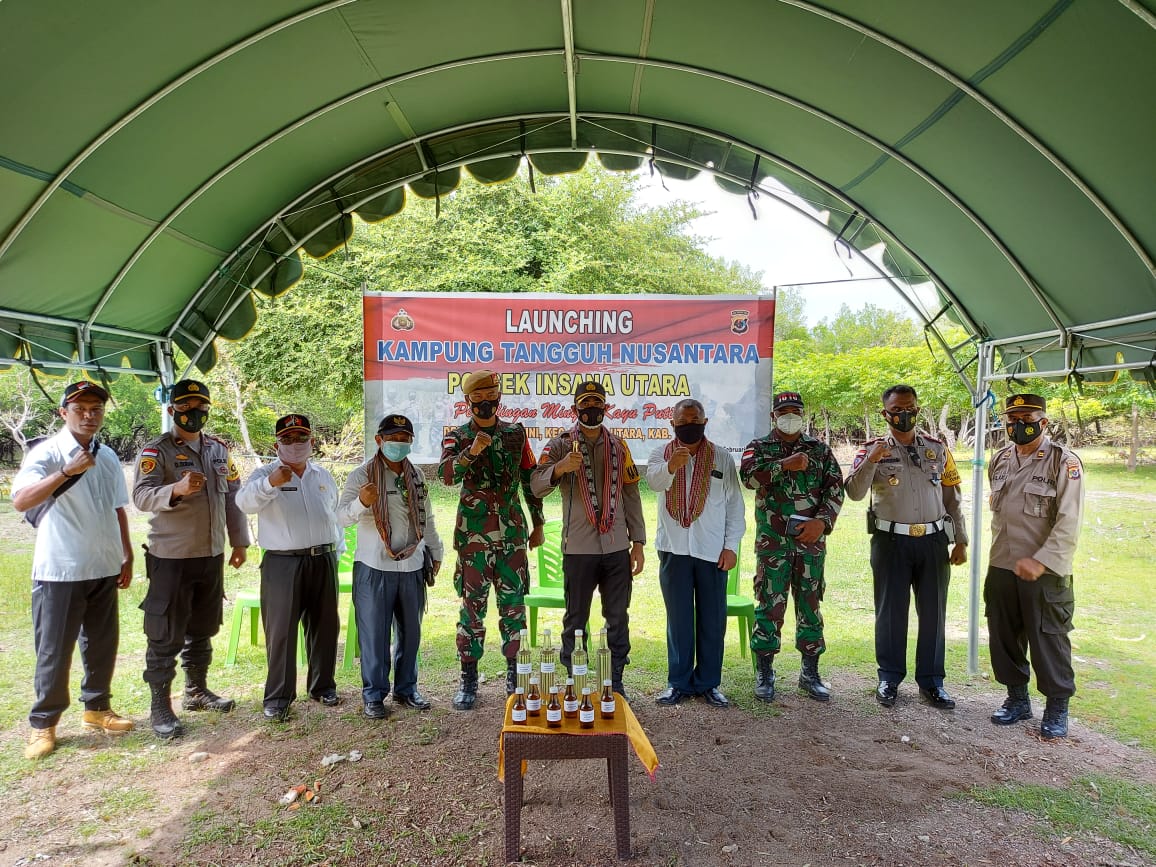 Polsek Insana Utara Launching Kampung Tangguh Ketahanan Pangan Nusantara di Desa Hamusu Wini, TTU