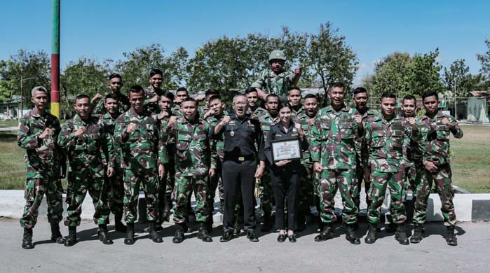 Kantor Bea Cukai Kupang Sosialisasi Materi Kepabeanan dan Cukai bagi Anggota Yonif 743/PSY