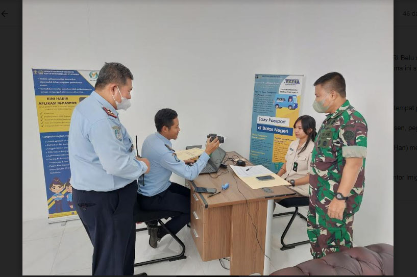 Imigrasi Atambua Beri Pelayanan Eazy Pasport Kepada Dosen dan Mahasiswa Unhan RI