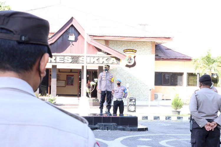 Ini yang Dikatakan Kapolres Sikka Saat Pimpin Apel Pagi