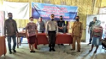 Kapolsek Malaka Tengah Bersama Tim Sambangi Posindo Betun dan Desa Bakiruk