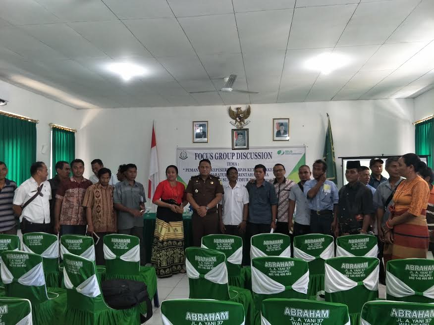Kejari Sumba Timur Gandeng BPJS Ketenagakerjaan Gelar FGD, Dukung Jaminan Sosial Perangkat Desa
