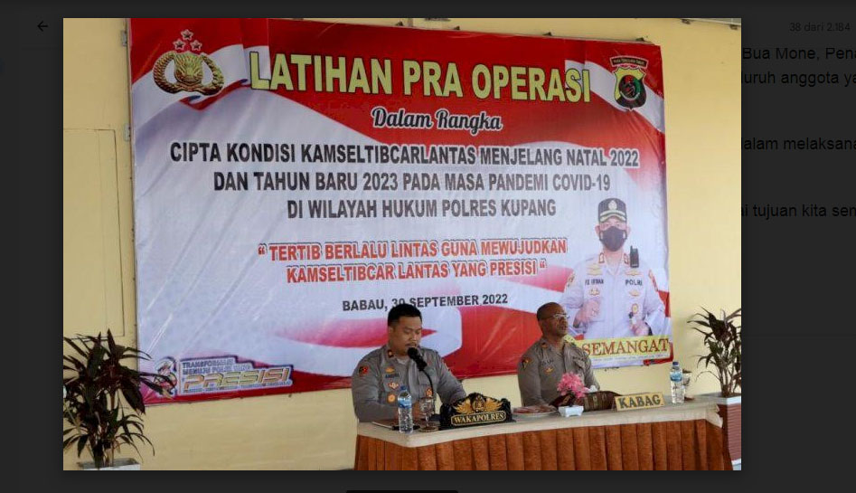 Polres Kupang Siap Lakukan Operasi Zebra Turangga 2022