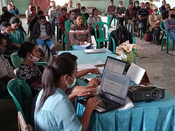 Ketua BPD Desa Radabata Marianus Leke Pimpin Musdes RKP Tahun 2021