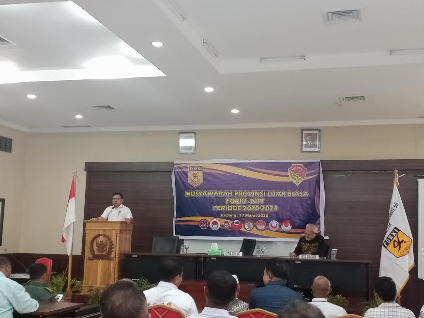 Ketua KONI NTT Syukuri Musyawarah Provinsi Luar Biasa FORKI-NTT Dengan Cara Yang Luar Biasa