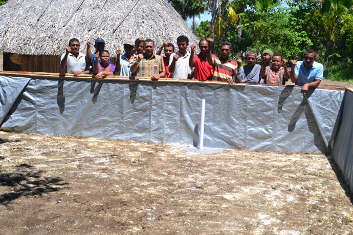 Dinas Nakertrans Malaka Gelar Pelatihan Budidaya Ikan Lele