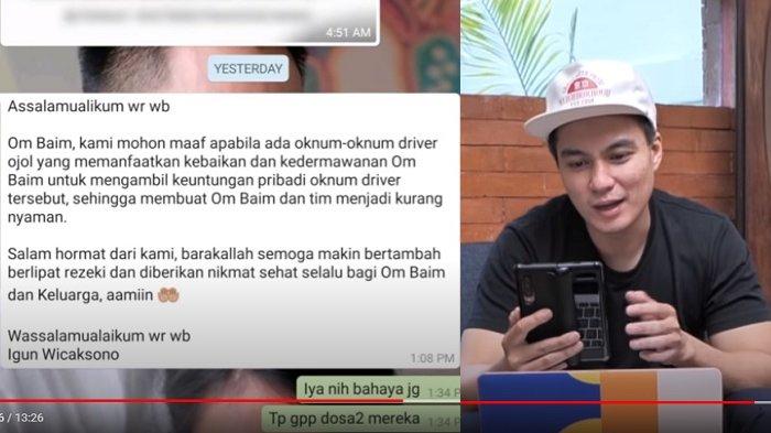 Baim Wong Ditipu Driver Ojol, Modus Motor Mogok , Ketua Garda Ojol Jakarta Minta Maaf