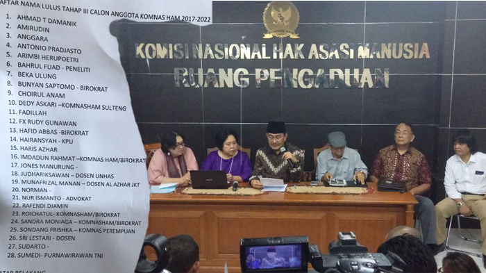 Pansel Umumkan 28 Peserta yang Lolos Seleksi Calon Anggota Komisioner Komnas HAM