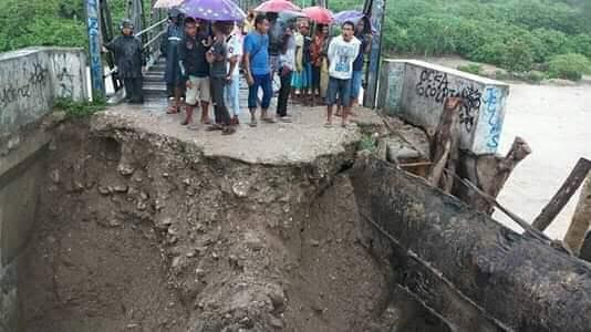 Jembatan Noebunu di Kabupaten TTS Putus Total