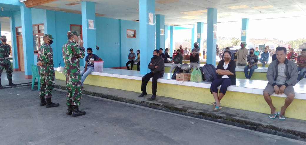 Koramil Ruteng Beri Sosialisasi Pencegahan Covid-19 Kepada Masyarakat