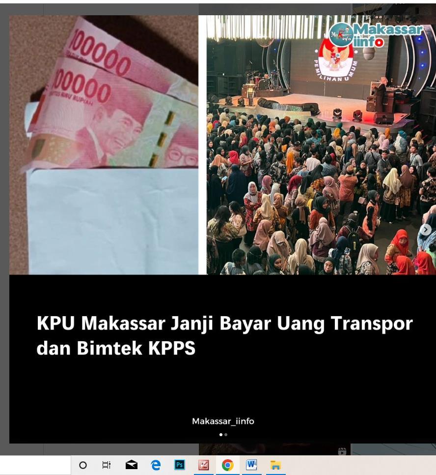 Berita Viral Komisi Pemilihan Umum Kota Makassar Belum Bayar Transportasi Peserta Bimtek KPPS ?