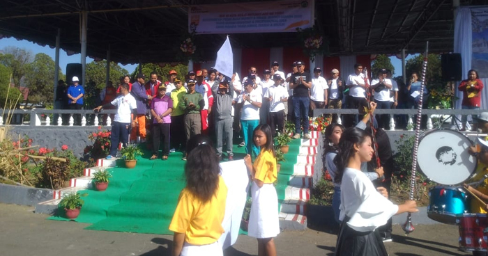 KPU Ngada Resmi Melaunching Pilkada 2020 di Kota Bajawa, Ini Imbauan Bupati Paulus Soliwoa