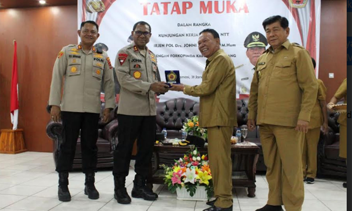 Ini Pesan Kapolda NTT Saat Berdialog dengan Pejabat Pemkab Kupang