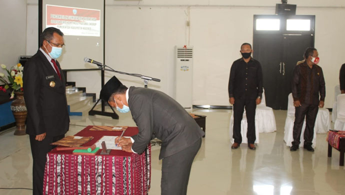 Lantik 10 Pejabat Tinggi Pratama, Bupati Don: Tugas Eksekutif Dikuasai dengan Baik