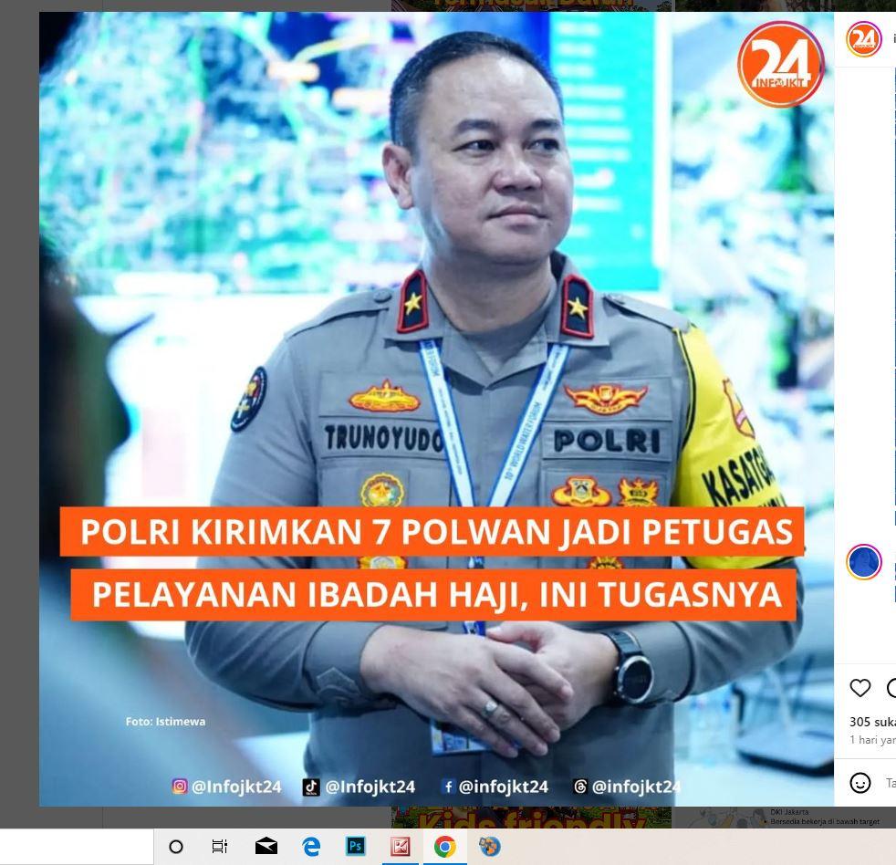 Polri Kirimkan 7 Polwan Jadi Petugas Pelayanan Ibadah Haji, Ini Tugasnya