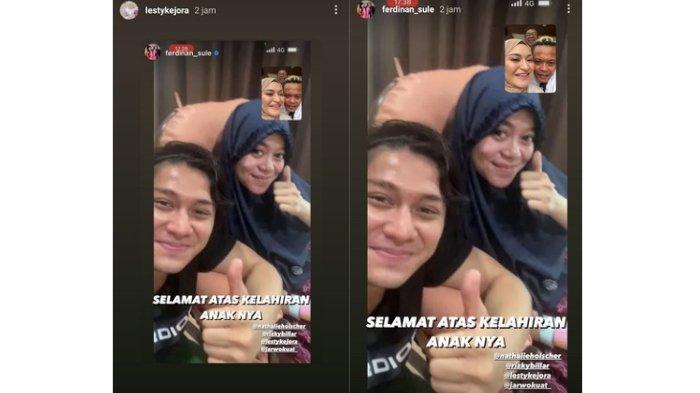 Lesti Kejora Video Call dengan Sule, Penampilan Istri Rizky Billar Usai Lahiran Disorot