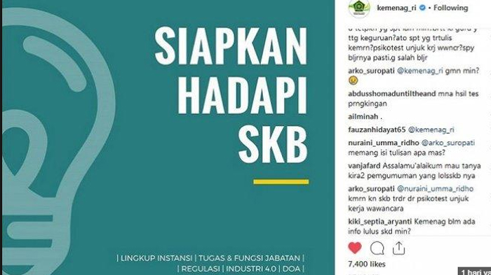 Link Hasil Tes SKD CPNS 2018 Kemenag dan Jadwal Pelaksanaan & Tips Lulus Tes SKB