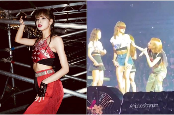 Lisa Blackpink Bertingkah Kocak di Atas Panggung Setelah Terima Hadiah dari Penggemar
