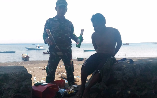 Pembom Ikan di Pulau Adonara Flores Timur Sembunyikan Dua Botol Bom Ikan