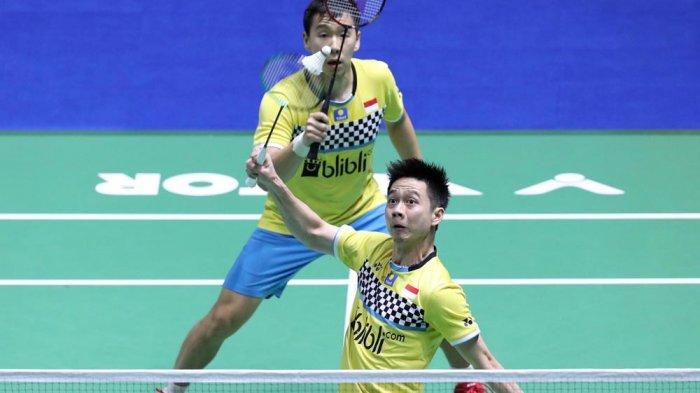 Marcus Gideon/Kevin Sanjaya Lawan Mohammad Ahsan/Hendra Setiawan di Final China Open