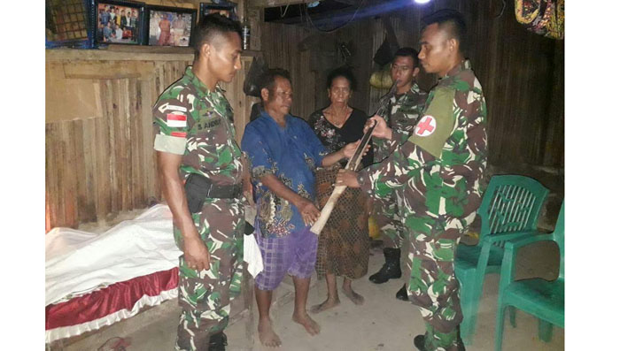 Masyarakat Perbatasan Sudah Serahkan 11 Senjata kepada TNI