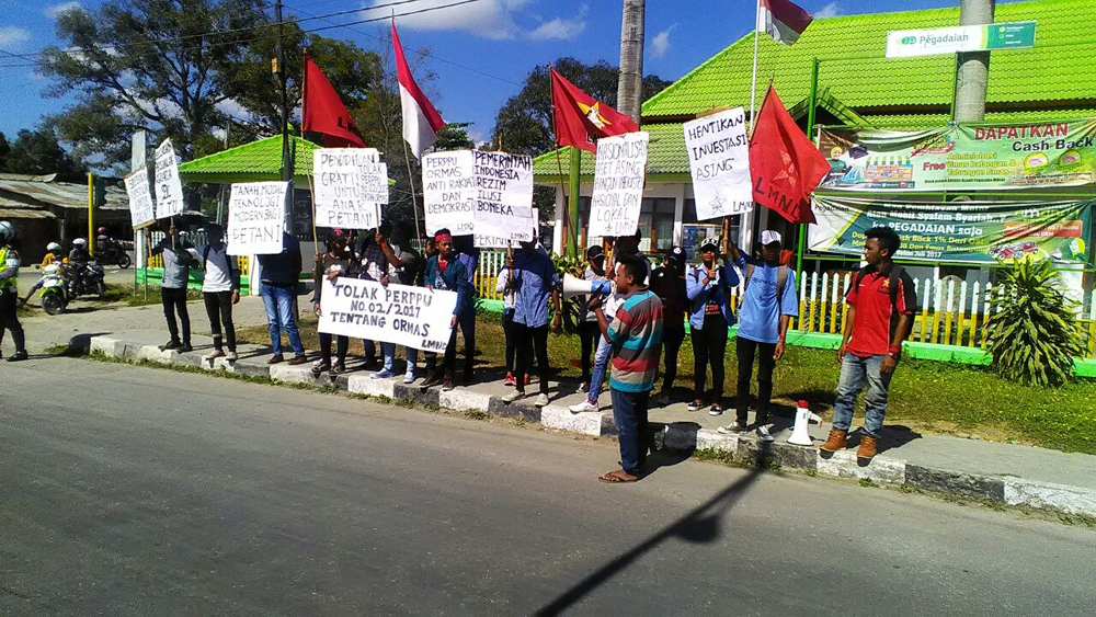 Gelar Mimbar Bebas, LMND Kefamenanu Tolak Perpu Nomor 2