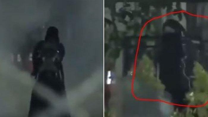 Misteri Wanita Berbaju Hitam dan Bercadar yang Diduga Membawa Bom saat Aksi 22 Mei di Gedung Bawaslu