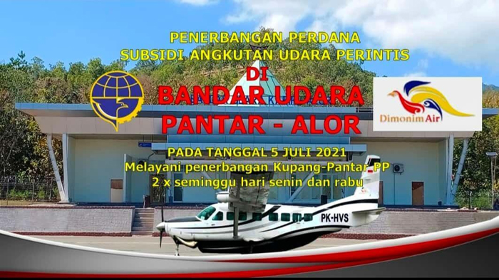 Mulai 5 Juli, Dimonim Air Layani Penerbangan Perintis Kupang-Pantar