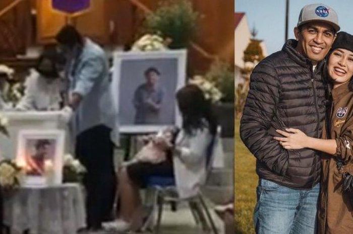 Istri Glenn Pangku Bayinya Nangis Disamping Jenazah Suami, Mutia Ayu Terisak: Jangan Tinggalin Aku