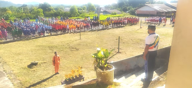 Sekolah Dasar Se-Kecamatan Langke Rembong Mengikuti Pembukaan O2SN Tahun 2022