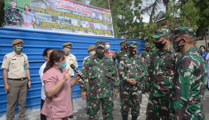 Pangdam IX/Udayana Tinjau Progres Lab PCR RST Tk III Wira Sakti