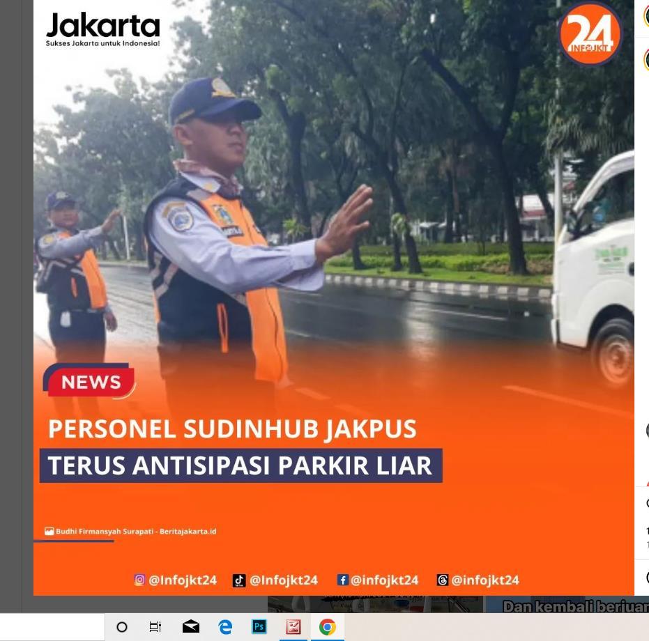 Berita Viral Dishub Jakarta Pusat Antisipasi Muncul Parkir Liar Usai Libur Cuti Bersama Idul Fitri