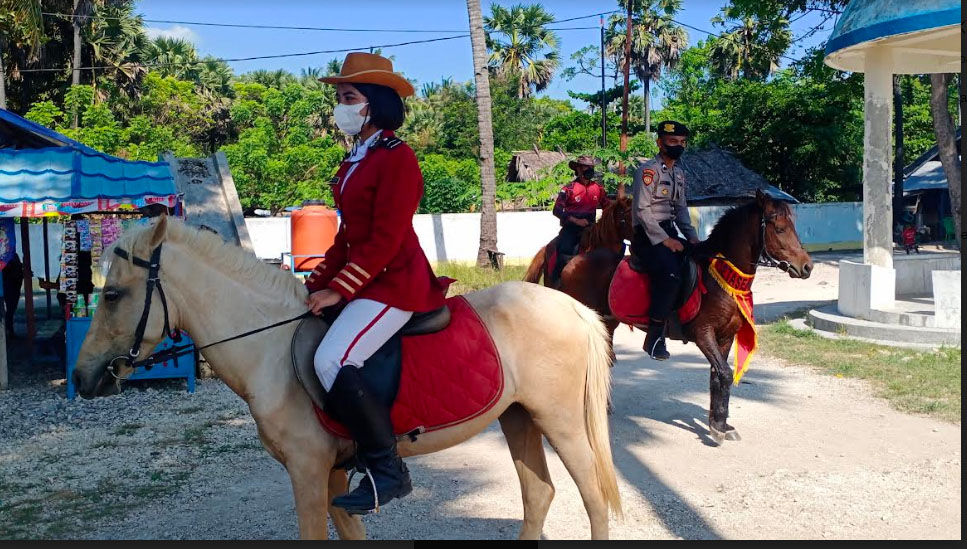 Ikut Patroli Berkuda, Polwan Bripda Astrid Ternyata Dilatih Khusus