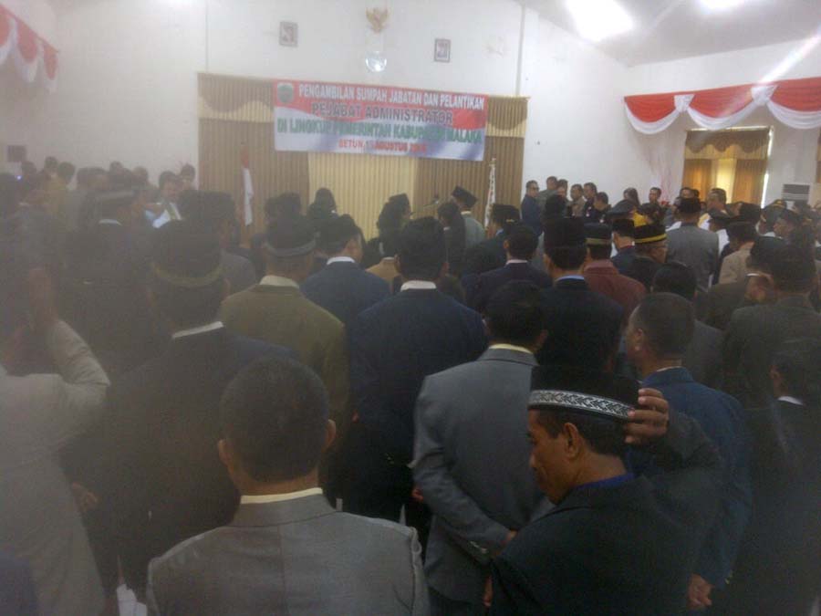 106 Pejabat Eselon III Malaka Dilantik