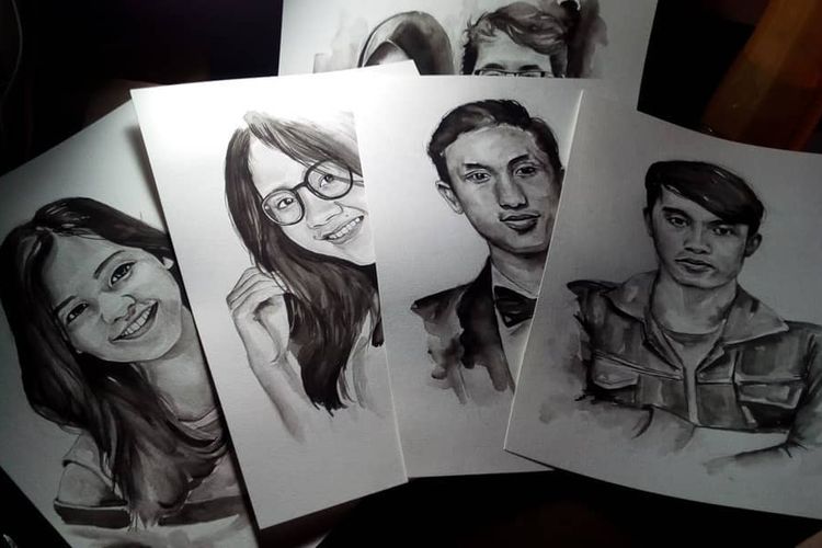 Perempuan 22 Tahun Ini Tawarkan Jasa Lukis di Twitter untuk Pengobatan Sang Ayah, Ini Hasilnya