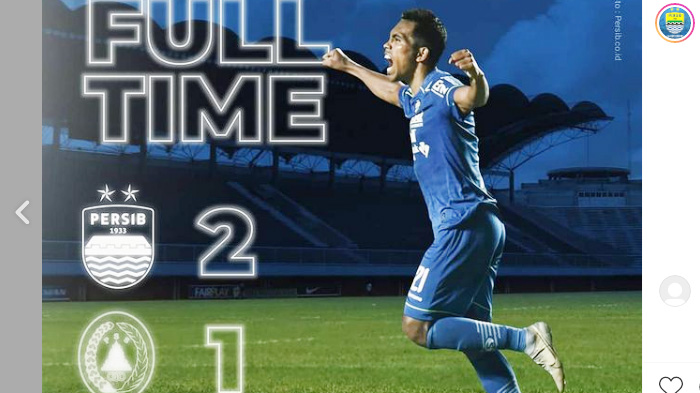 Hasil Semifinal Leg 1 Piala Menpora 2021 Persib vs PSS Sleman, Gol Fret Butuan Bikin Skor Akhir 2-1