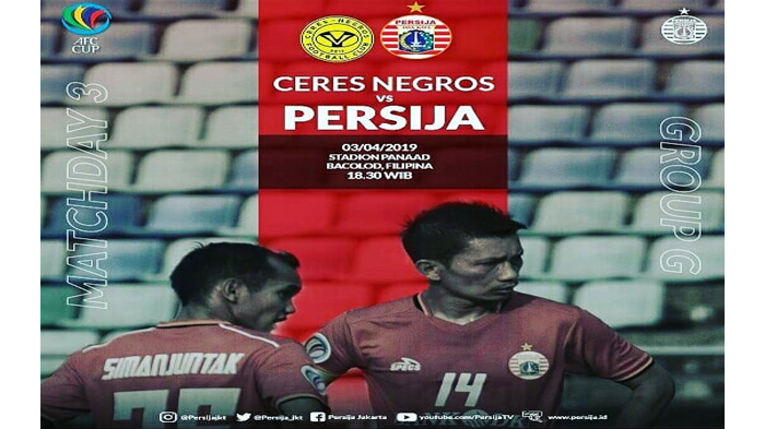 Live Streaming Piala AFC 2019 di MNCTV, Persija vs Ceres Negros Jam 18.00 WIB Malam Ini