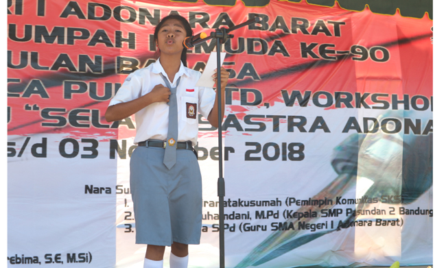 Semarakkan HUT Sumpah Pemuda, Ini yang Dilakukan SMAN 1 Adonara Barat