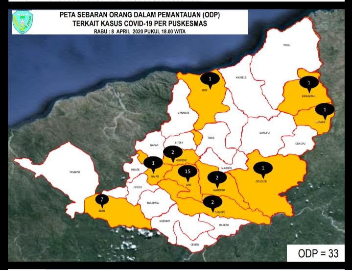 Update Corona TTU : ODP di TTU Alami Penurunan Menjadi 33 Orang